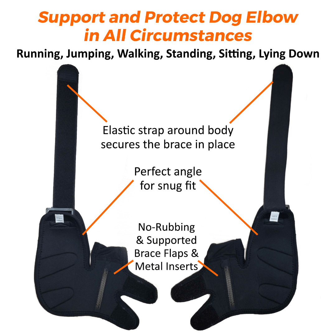 NeoAlly black elbow brace with shoulder straps and supported elbow protector sleeves